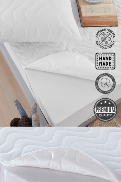 Pamuk Kapitone Sıvı Geçirmez Lastikli Yatak Alezi