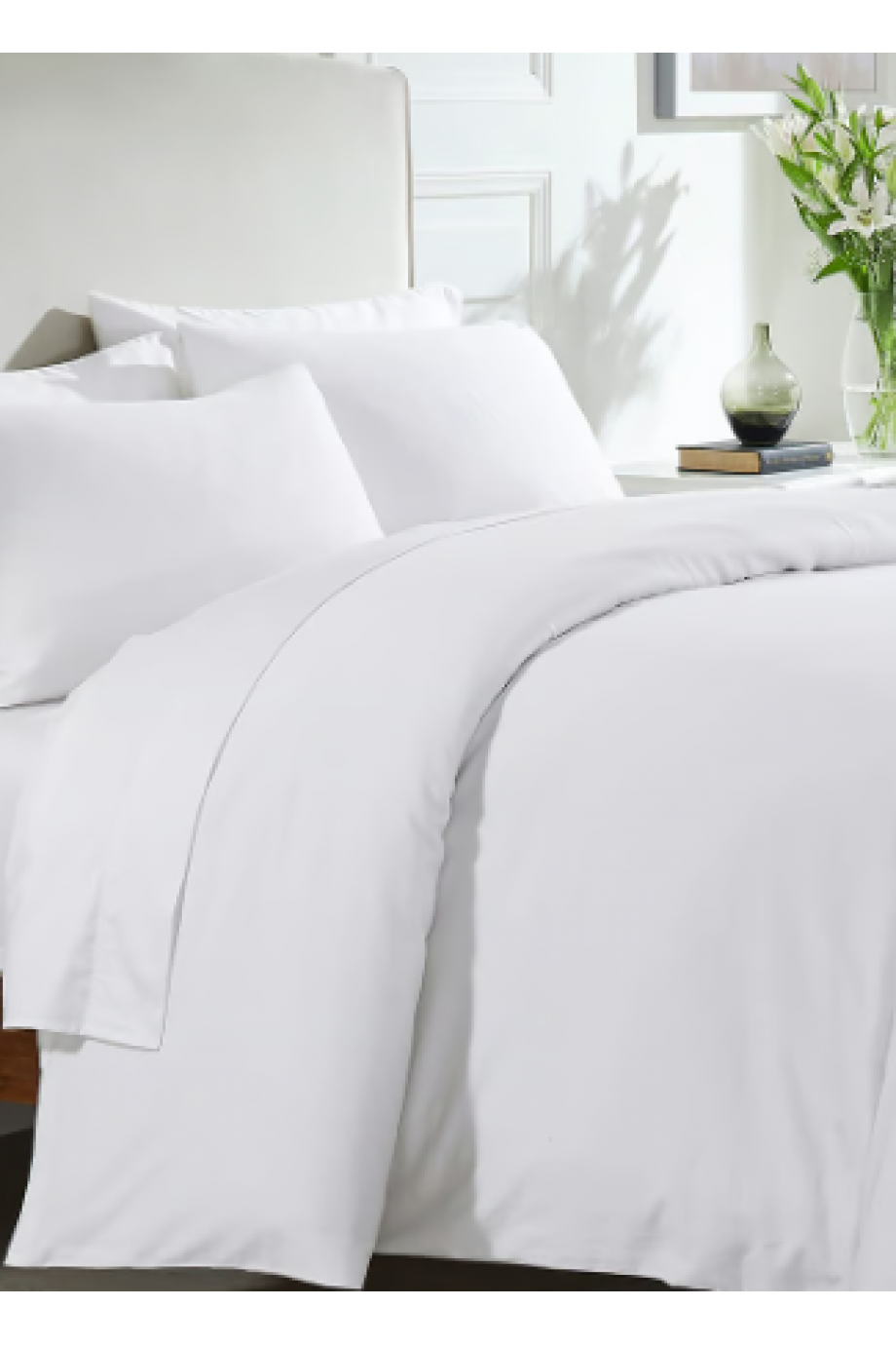 Otel Çift Kişilik Nevresim 200x230 Beyaz