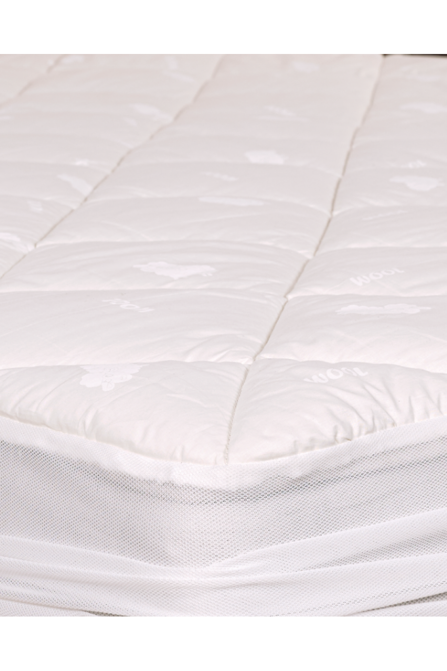 Yün Yatak Pedi Topper Fitted Sıvı Geçirmez 500Gr/M2 Yün Yatak Pedi Topper Fitted Sıvı Geçirmez 500Gr/M2