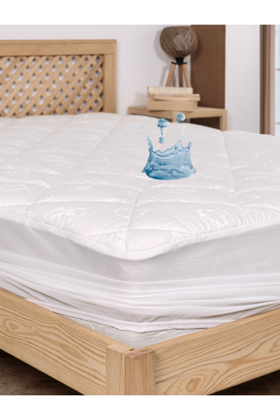 Pamuk Yatak Pedi Topper Fitted Sıvı Geçirmez 500Gr/M2 Pamuk Yatak Pedi Topper Fitted Sıvı Geçirmez 500Gr/M2